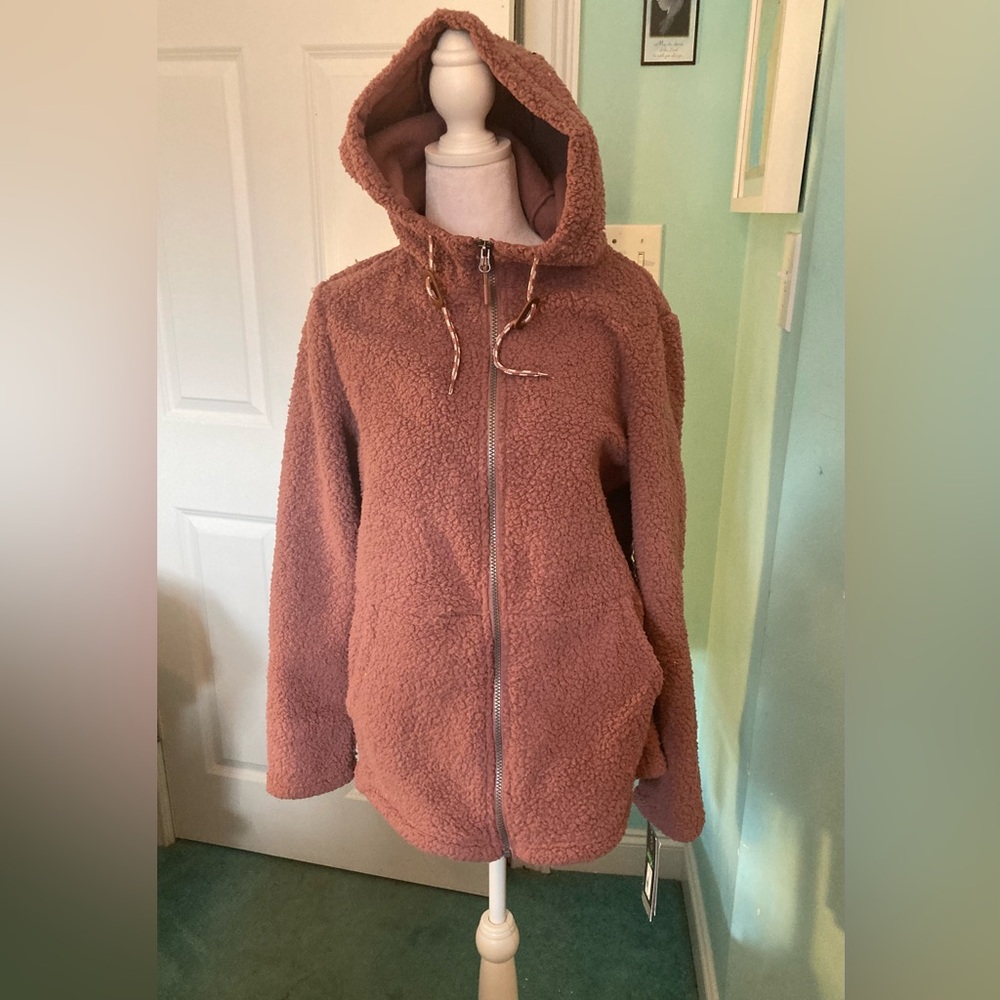 Brand New Butter Women's Teddy Jacket in Soft Pink